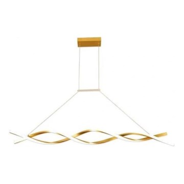 LED Luster na lanku TWIST LED/37W/230V 4000K 120 cm zlatá