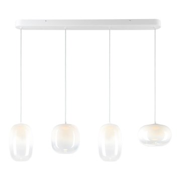 LED Luster na lanku VASO LED/15W/230V biela