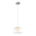 LED Luster na lanku VASO LED/4W/230V pr. 18 cm biela