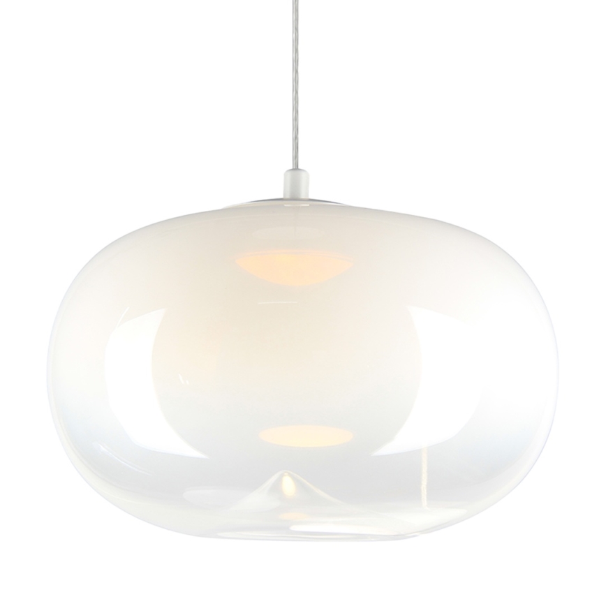 LED Luster na lanku VASO LED/4W/230V pr. 18 cm biela
