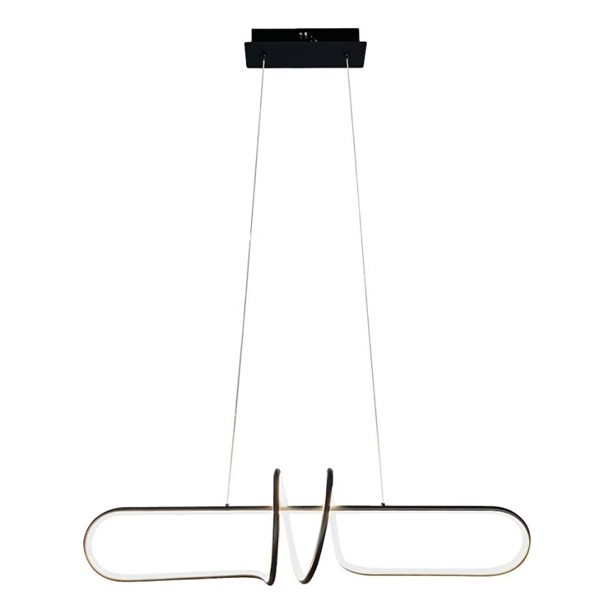 LED Luster na lanku VERTIGO LED/54W/230V čierna