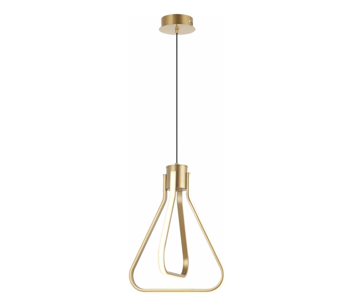 LED luster na lanku ZING LED/19W/230V zlatý LM-1.279