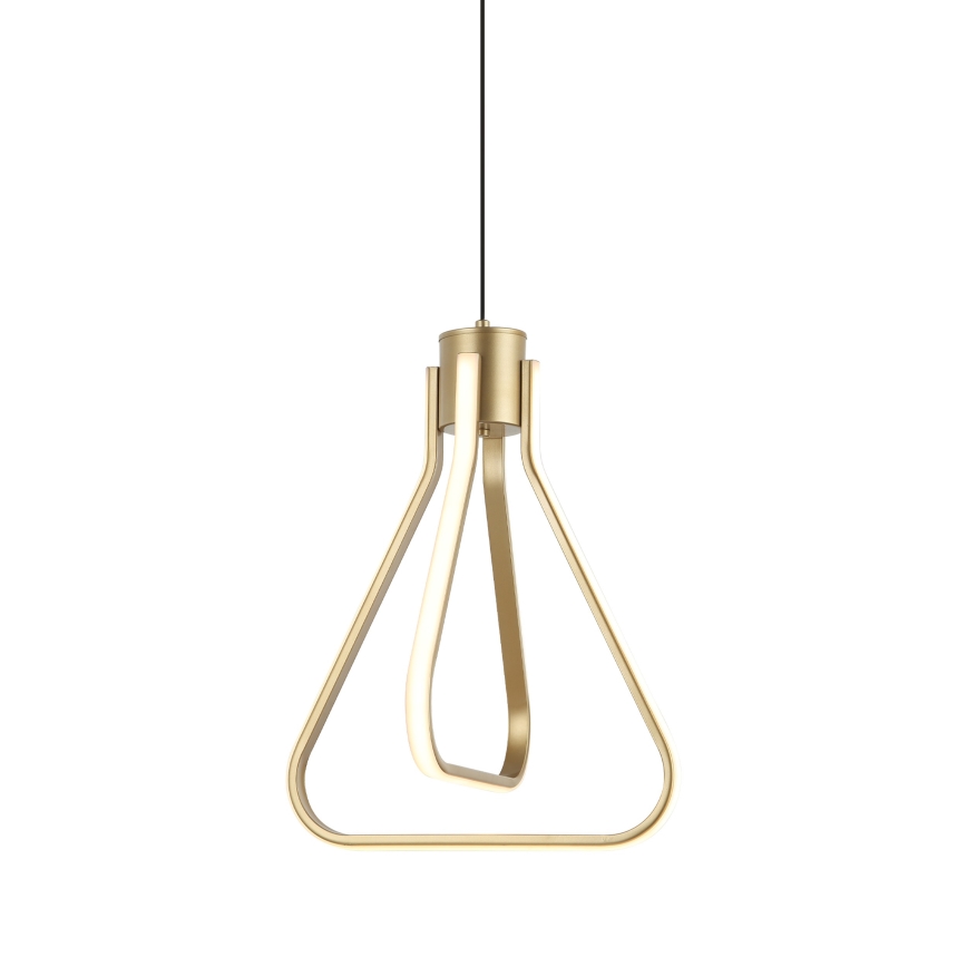 LED luster na lanku ZING LED/19W/230V zlatý