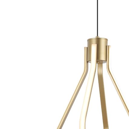 LED luster na lanku ZING LED/19W/230V zlatý