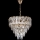 LED Luster na reťazi 7xE27/60W/230V + 4xLED/6W pr. 40 cm zlatá