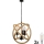 LED Luster na reťazi ROPE GLOBO 3xE14/4,3W/230V