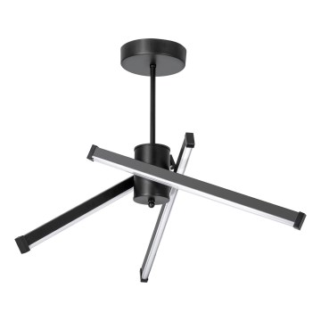 LED Luster na tyči 3xLED/10W/230V 3000-6500K pr. 62 cm čierna