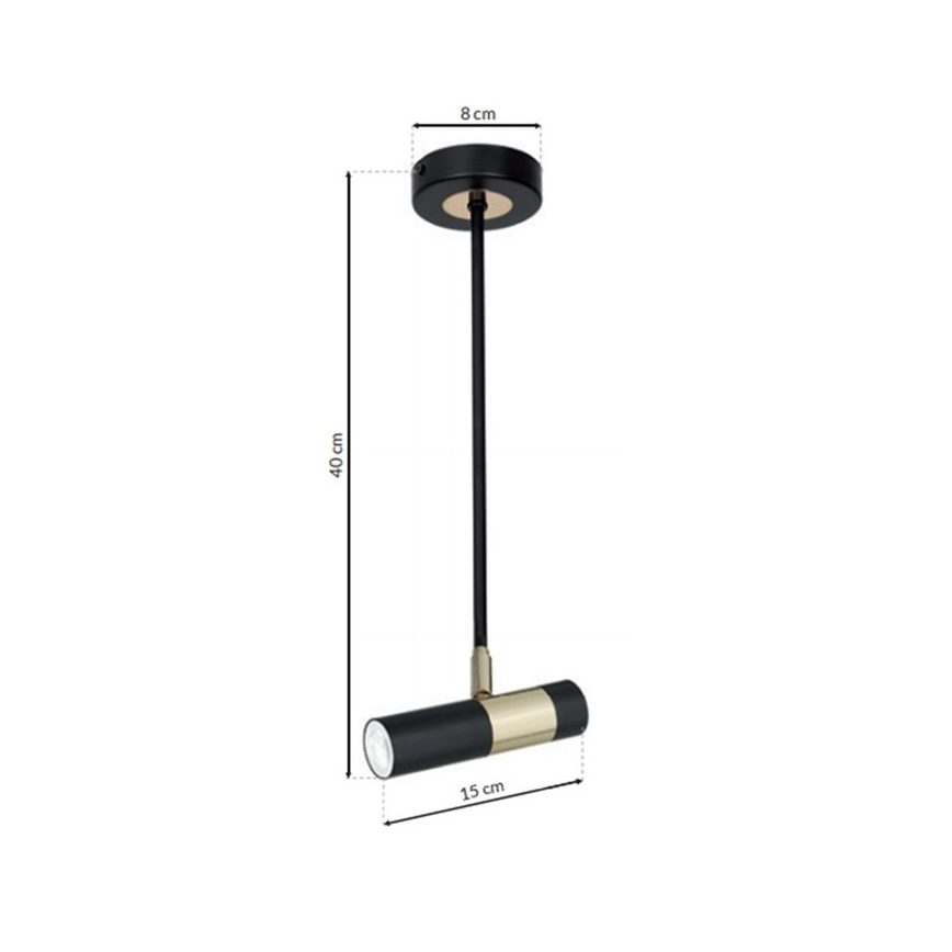 LED Luste 	Moderný luster vhodný do kuchyne alebo obývacej izby. 	Výškovo nastaviteľný od 500 mm do 1000 mm. 	Vďaka LED technológii ušetríte až 80 % nákladov za energie. r na tyči DALLAS 1xGU10/3W/230V
