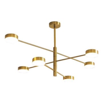 LED Luster na tyči LED/30W/230V 3000K zlatá