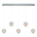LED Lustre na lanku CREMONA 5xLED/5W/230V 3000K matný chrom