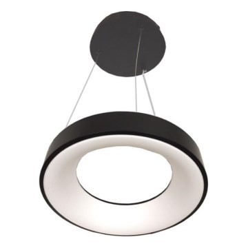 LED Lustre na lanku DRAX LED/32W/230V 4000K pr. 38 cm čierna