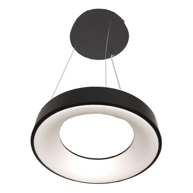 LED Lustre na lanku DRAX LED/32W/230V 4000K pr. 38 cm čierna