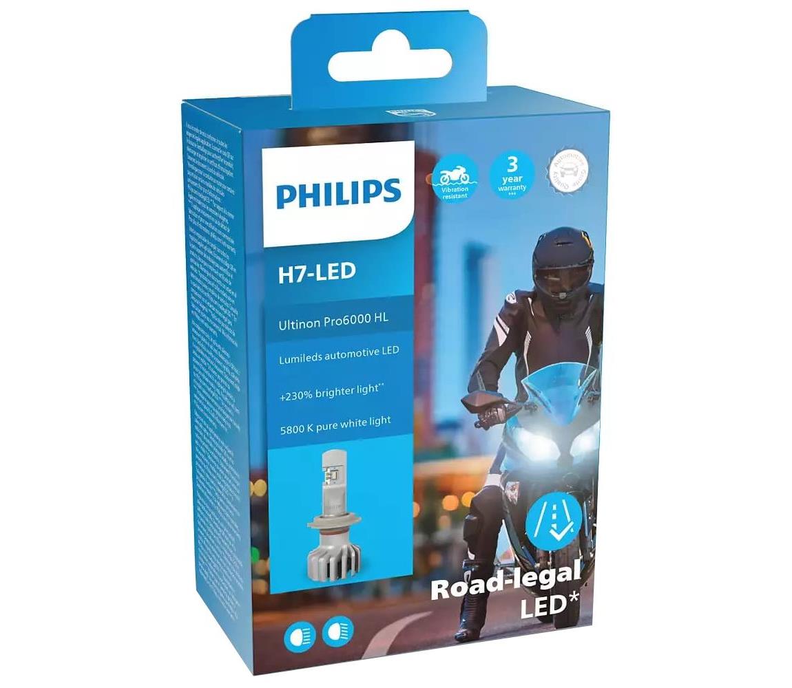 Philips LED Motožiarovka Philips 11972 U6000 X1 H7 PX26d/20W/12V 5800K