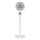 LED nabíjací stojanový ventilátor s LED osvetlením LED/4,8W/5V USB 7200 mAh biela + diaľkové ovládanie