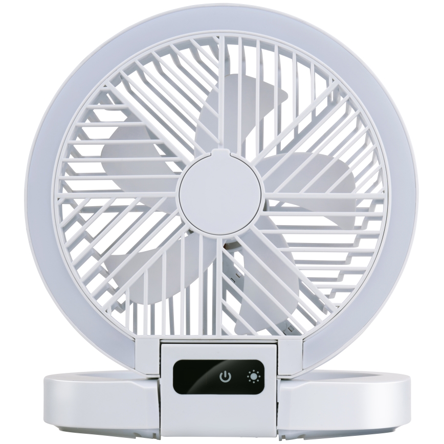 LED nabíjací stolný ventilátor 3,7 V 1200 mAh
