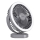 LED Nabíjací stolný ventilátor s LED osvetlením LED/3W/5V USB 2400 mAh sivá