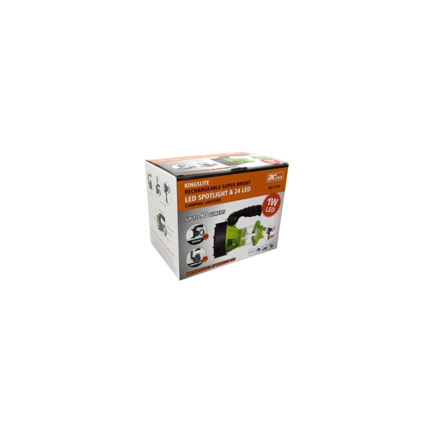 LED Nabíjacia baterka s lucernou LED/1W