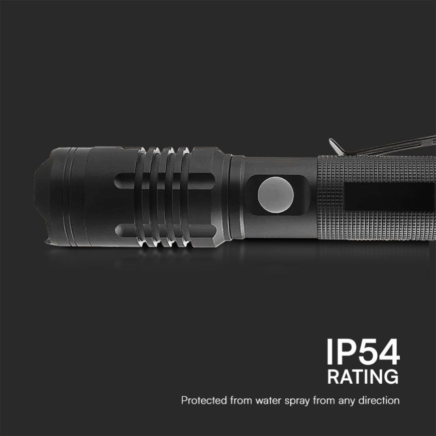 LED nabíjacia baterka USB LED/10W/5V IP54 2000 mAh 1000 lm