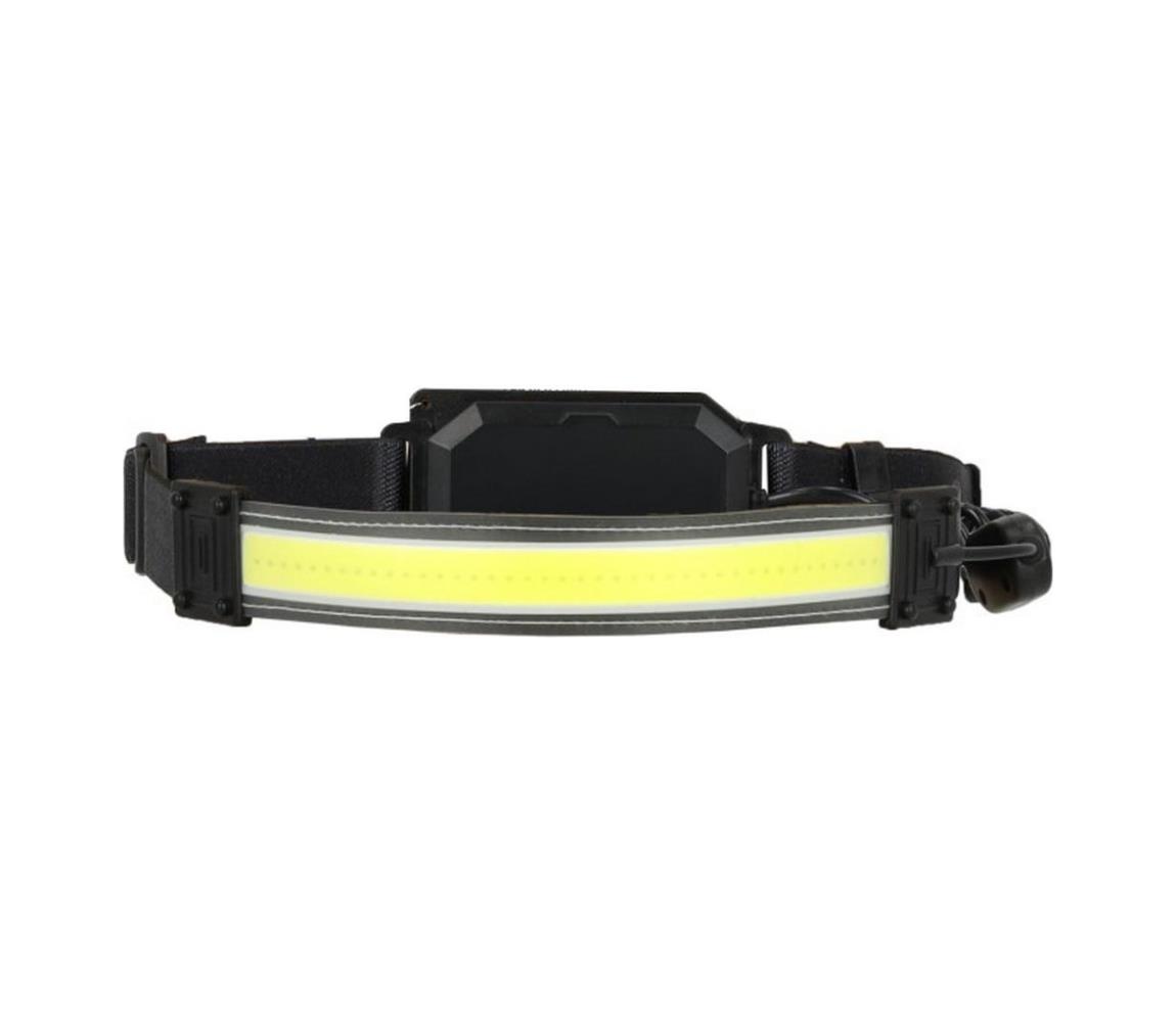 LED Nabíjacia čelovka 2xLED/5V 180 lm 900 mAh čierna 004126