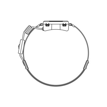 LED Nabíjacia čelovka 2xLED/5V 180 lm 900 mAh čierna