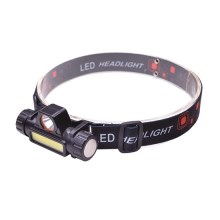 LED Nabíjacia čelovka LED/3W/COB/USB