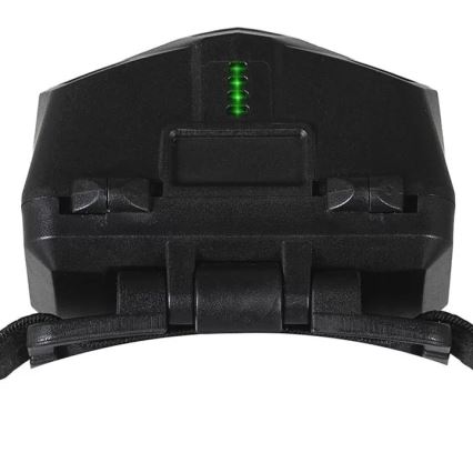 LED Stmievateľná nabíjacia čelovka so senzorom a červeným svetlom 2xLED/5W/5V/3xAAA IP65 500 lm 1200 mAh