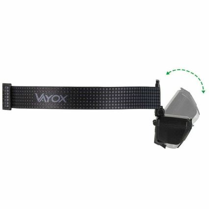 LED Stmievateľná nabíjacia čelovka so senzorom a červeným svetlom 2xLED/5W/5V/3xAAA IP65 500 lm 1200 mAh