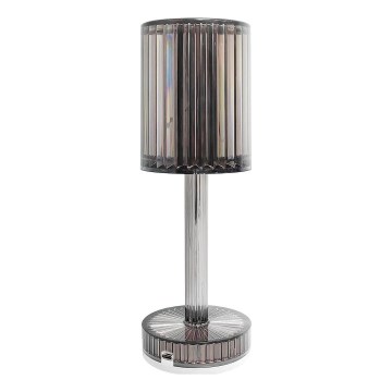 LED nabíjacia dotyková stolná lampa SIMPLE LED/1W/5V 3000-6000K 2400 mAh dymovo-sivá