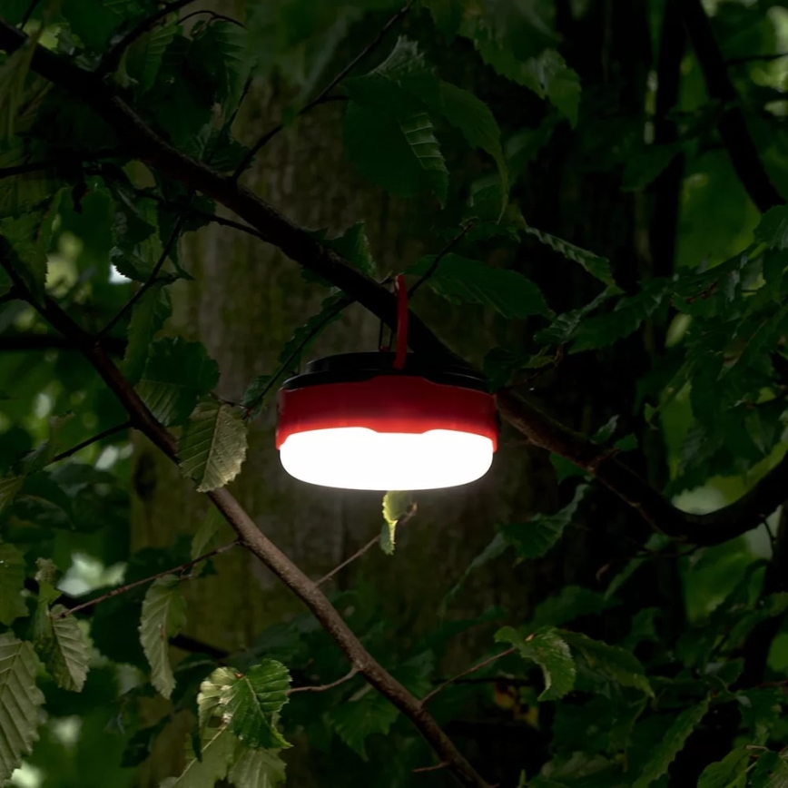 LED Stmievateľná nabíjacia solárna baterka s funkciou powerbanky LED/3W/5V 3000/4000/6500K IPX6 500 lm 2000 mAh