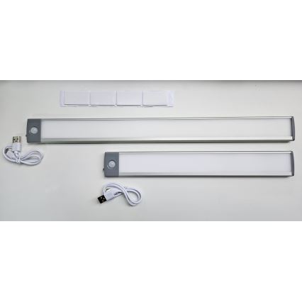 LED Nabíjacie osvetlenie nábytku so senzorom LED/3,5W/5V USB 800 mAh 4200K 46 cm