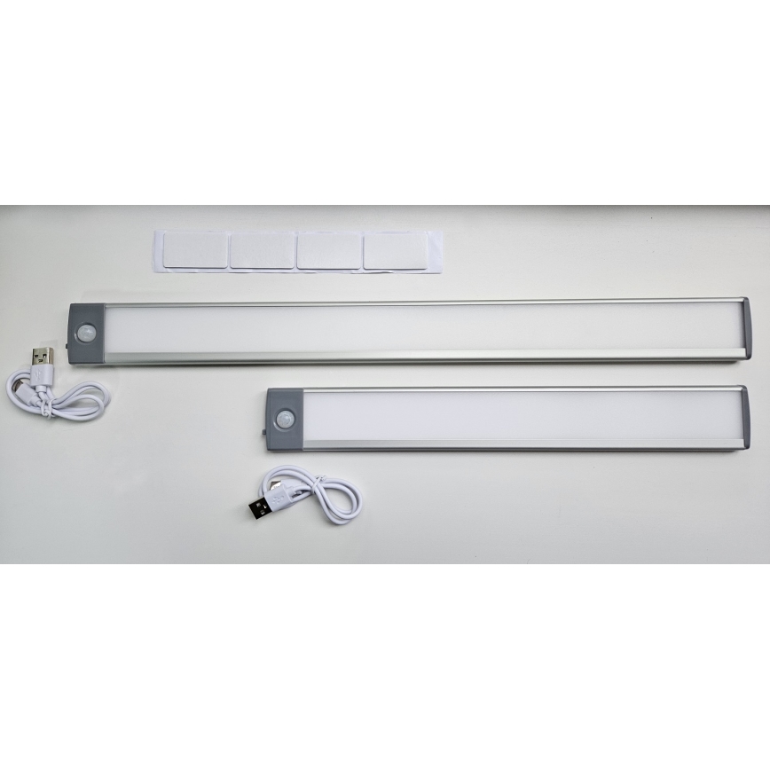 LED Nabíjacie osvetlenie nábytku so senzorom LED/3,5W/5V USB 800 mAh 4200K 46 cm
