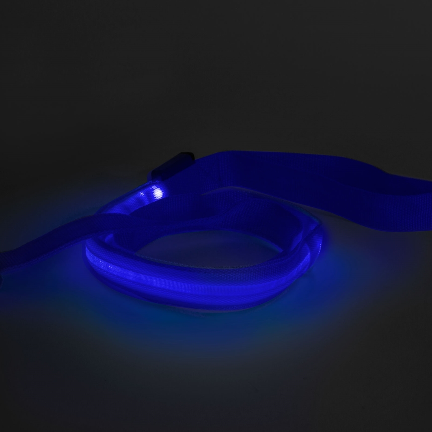 LED Nabíjacie vodítko 120 cm 2xCR2032/5V/40 mAh modrá