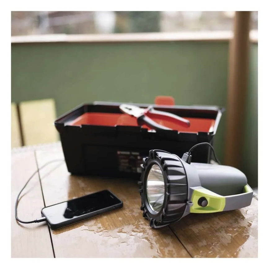 LED nabíjateľná baterka LED/3,7V 4000 mAh