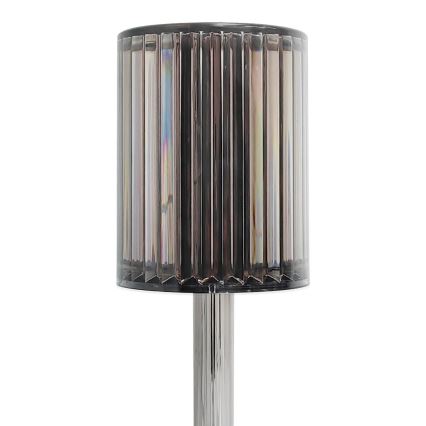 LED nabíjacia dotyková stolná lampa SIMPLE LED/1W/5V 3000-6000K 2400 mAh dymovo-sivá