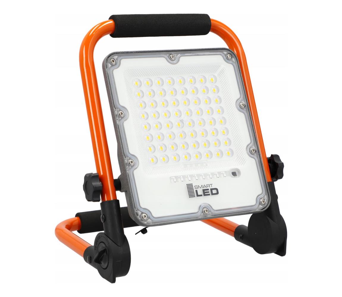 SmartLED LED nabíjateľný reflektor so stojanom LED/30W/3,2V 4500K 5000 mAh IP65 oranžový 5890