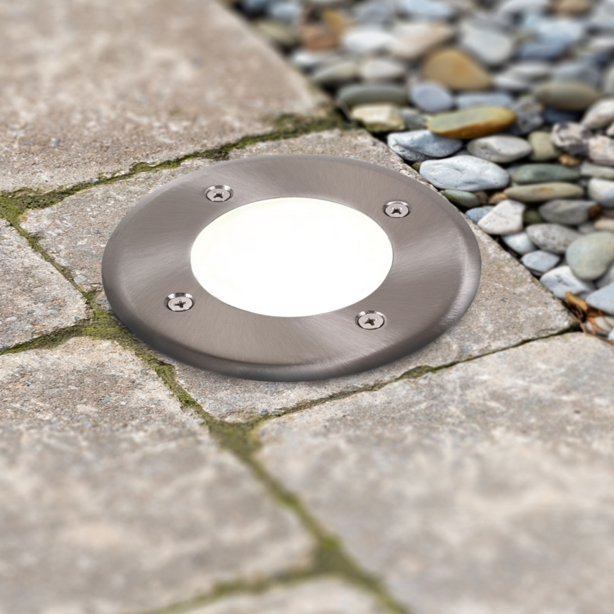 LED Nájazdové svietidlo MIVO LED/3W/230V pr. 12 cm IP67 matný chróm