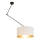 LED nastaviteľný luster na tyči GORTA 1xE27/60W/230V biela/zlatá