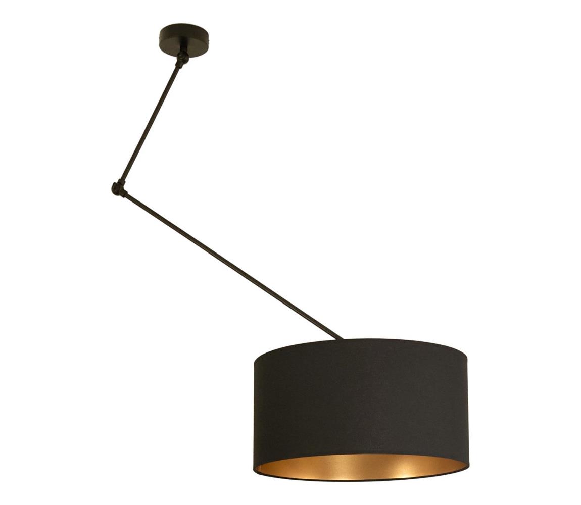 LED Nastaviteľný luster na tyči GORTA 1xE27/60W/230V čierna/zlatá H0295