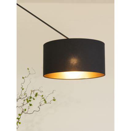 LED Nastaviteľný luster na tyči GORTA 1xE27/60W/230V čierna/zlatá