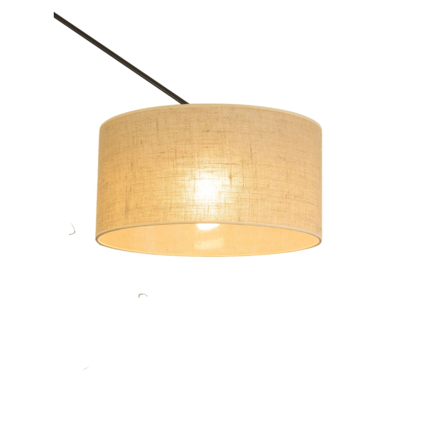 LED nastaviteľný luster na tyči GORTA 1xE27/60W/230V juta