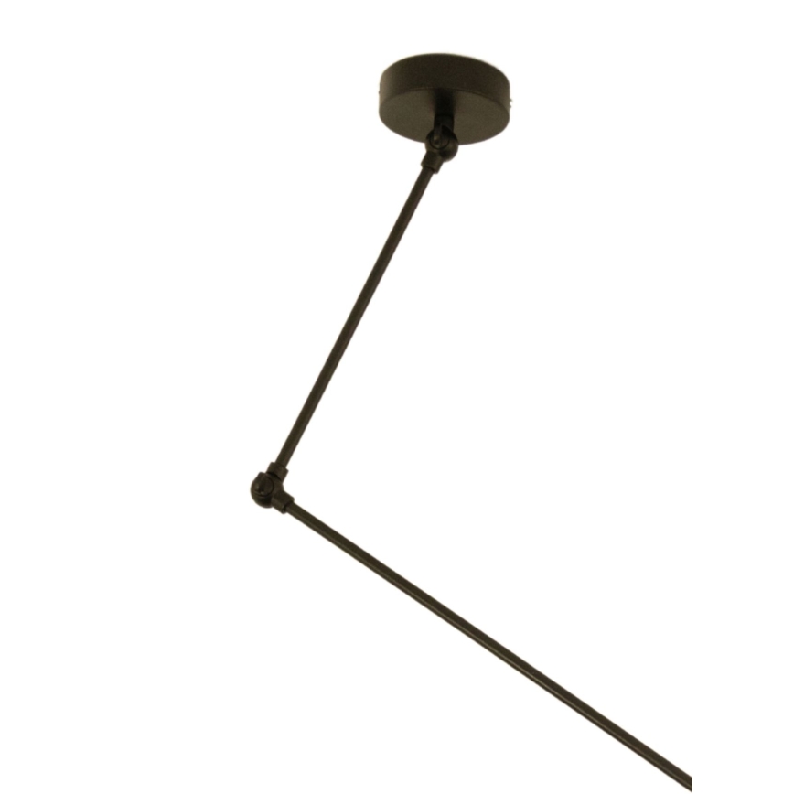 LED nastaviteľný luster na tyči GORTA 1xE27/60W/230V juta