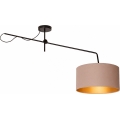 LED nastaviteľný prisadený luster VENICE 1xE27/60W/230V béžová/zlatá