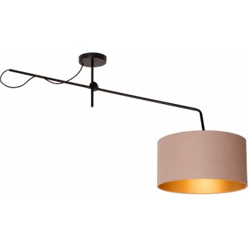 LED nastaviteľný prisadený luster VENICE 1xE27/60W/230V béžová/zlatá