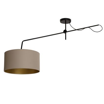 LED nastaviteľný prisadený luster VENICE 1xE27/60W/230V béžová/zlatá