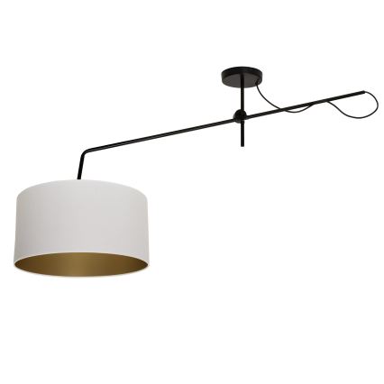 LED nastaviteľný prisadený luster VENICE 1xE27/60W/230V biely/zlatý