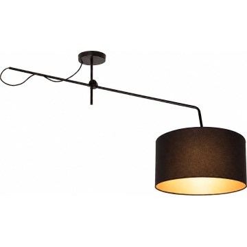 LED Nastaviteľný prisadený luster VENICE 1xE27/60W/230V čierna/zlatá