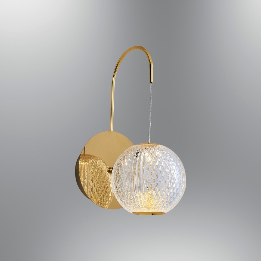LED Nástenná lampa CREMONA LED/5W/230V 3000K zlatá