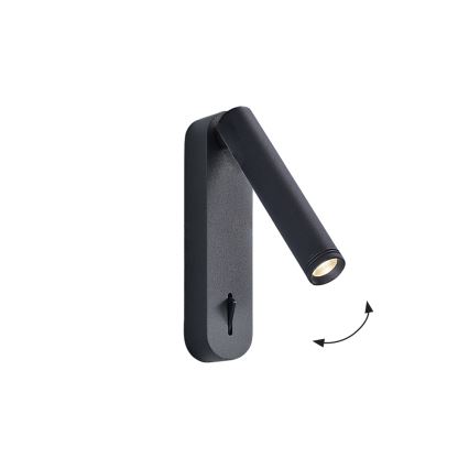 LED nástenné bodové svietidlo ABRIEL LED/6W/230V čierne