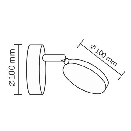 LED Nástenné bodové svietidlo CAPRI LED/5W/230V