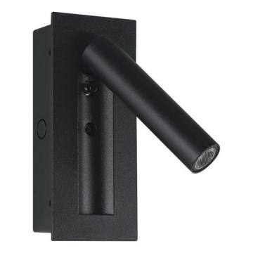 LED nástenné bodové svietidlo LED/2W/230V 3000K čierne